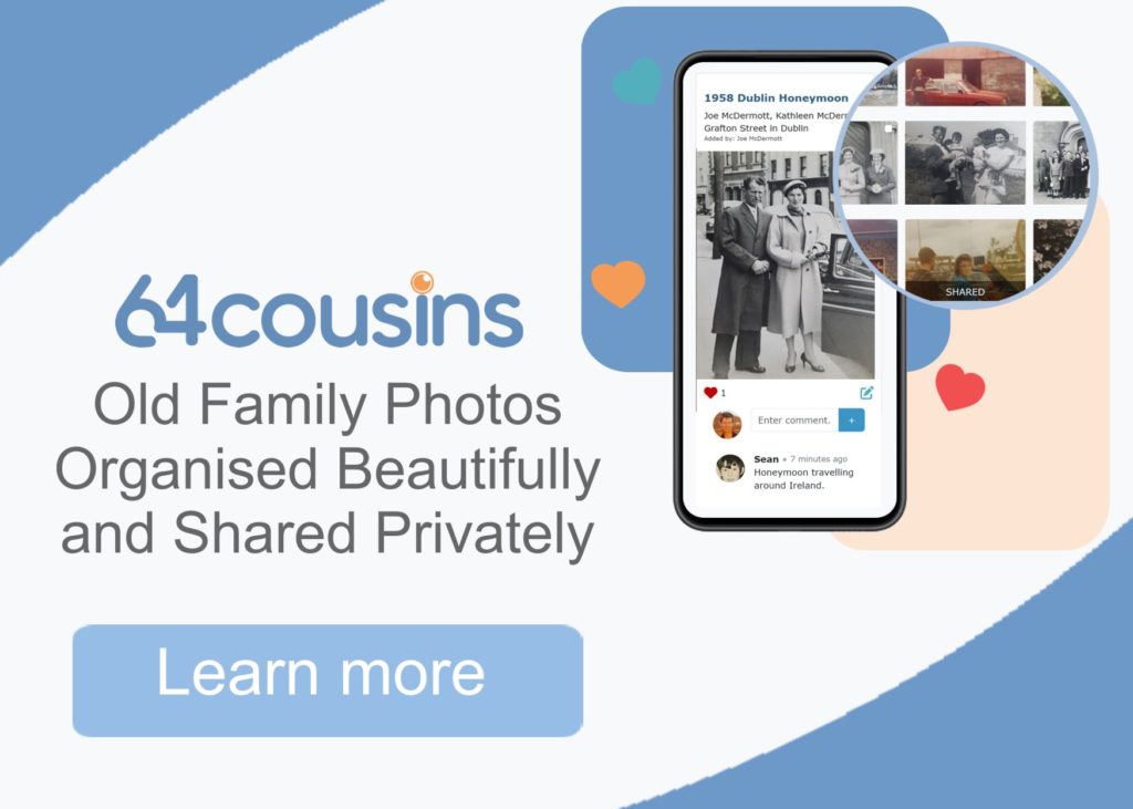 64 Cousins - Old family photos organised beautifully and shared privately